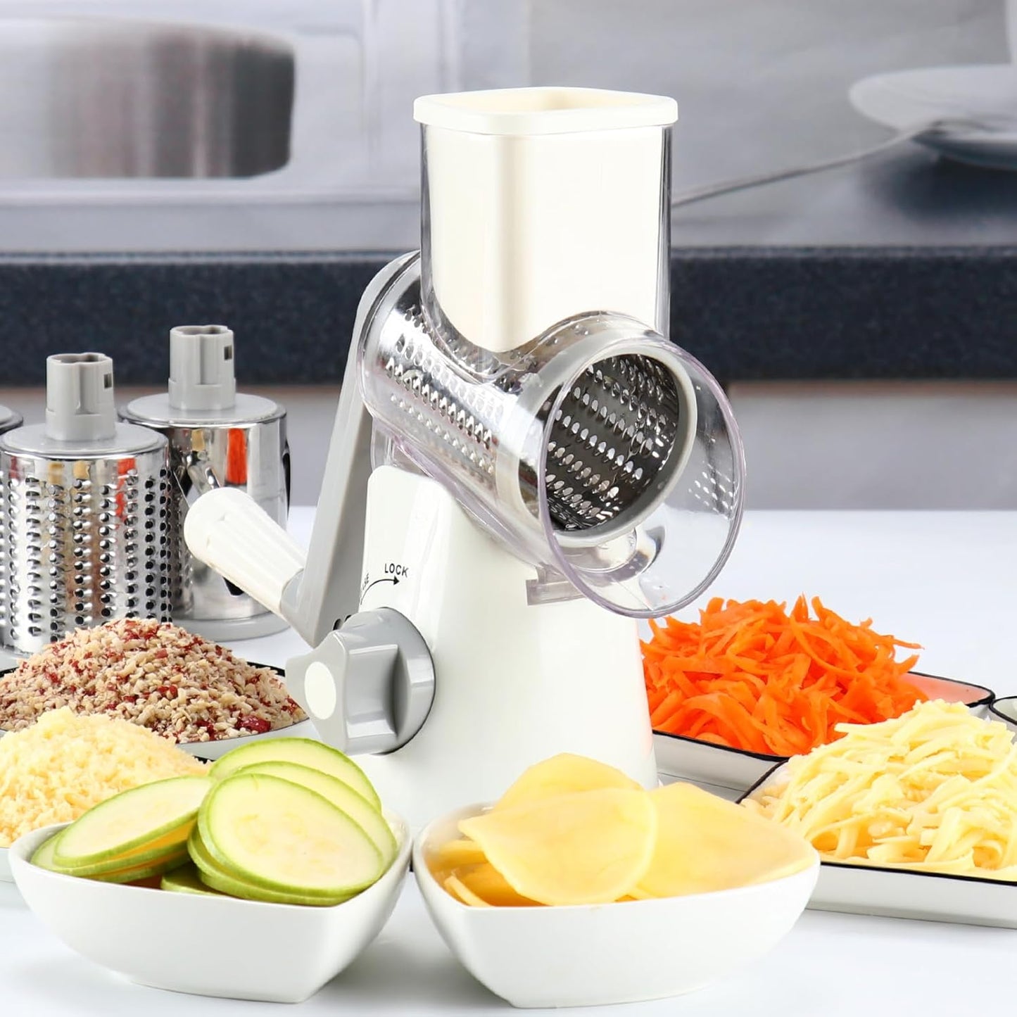 Rotary Cheese and Vegetable Grater