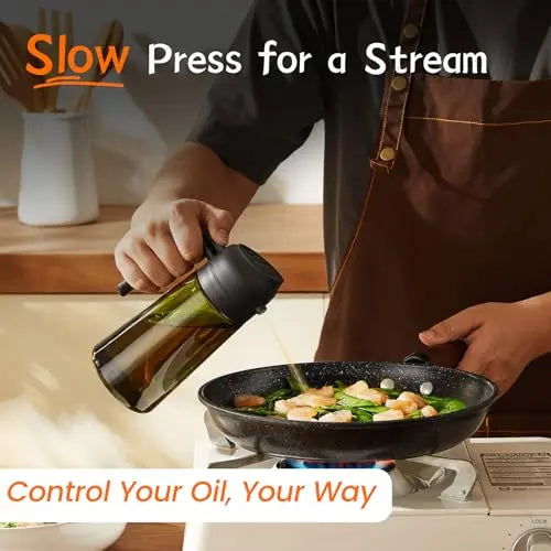 2 Count Olive Oil Sprayer Dispenser Bottle 16Oz/470Ml - Olive Oil Sprayer