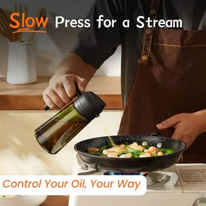 2 Count Olive Oil Sprayer Dispenser Bottle 16Oz/470Ml - Olive Oil Sprayer