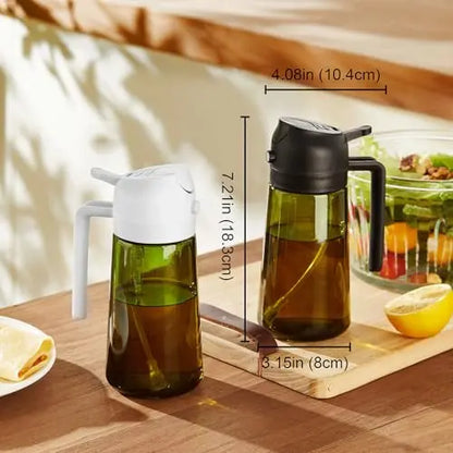2 Count Olive Oil Sprayer Dispenser Bottle 16Oz/470Ml - Olive Oil Sprayer