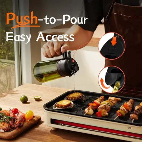 2 Count Olive Oil Sprayer Dispenser Bottle 16Oz/470Ml - Olive Oil Sprayer